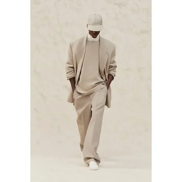 Fear of God Eternal Merino Wool Turtleneck in Cream XX-Large/2X New Unisex Top - Picture 10 of 14